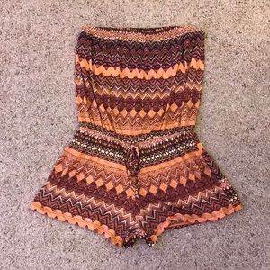 elan strapless romper